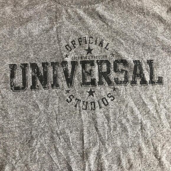 Men’s Grey Universal Studios Graphic Logo Tee - Picture 3 of 5